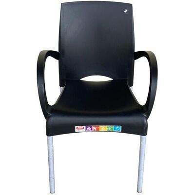 Sillon Resina Aluminio Ourika Negro , Sillón Resina Aluminio Ourika Blancofabricado En Resina De Alta Calidadapto Para Exteriores. -apilable. -protección Uv. -fácil L - Atlas Sillon Resina Aluminio Ourika Negro , Sillón Resina Aluminio Ourika Blancofabricado En Resina De Alta Calidadapto Para Exteriores. -apilable. -protección Uv. -fácil L - Atlas