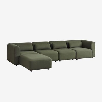 Sklum - Sofá Modular De 4 Piezas Con Puff Fogler Sklum - Sofá Modular De 4 Piezas Con Puff Fogler