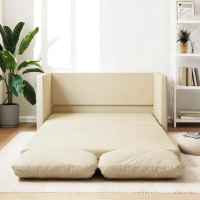 Vidaxl - Sofá Cama De Suelo 2 En 1 Tela Crema 112x174x55 Cm Vidaxl - Sofá Cama De Suelo 2 En 1 Tela Crema 112x174x55 Cm