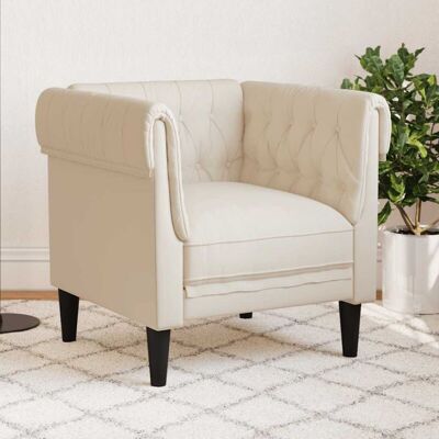 Vidaxl - Sillón Chesterfield De Lino Vidaxl - Sillón Chesterfield De Lino