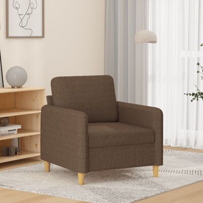 Sillón De Tela Marrón 60 Cm Vidaxl Sillón De Tela Marrón 60 Cm Vidaxl