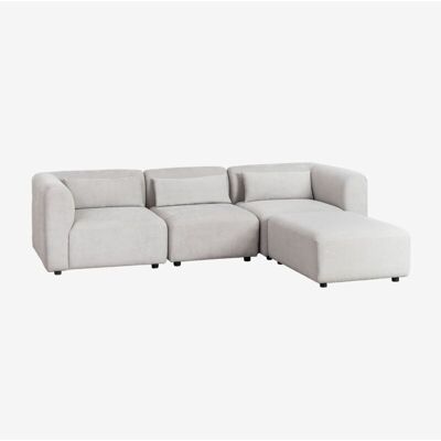 Sofá Modular De 3 Piezas Con Puff Fogler Sklum Sofá Modular De 3 Piezas Con Puff Fogler Sklum