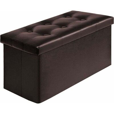 OEM Taburete De Almacenamiento Plegable Asiento De Almacenamiento Para Baúl Reposapiés Caja Plegable Carga Máxima 300 Kg 76 X 38 X 38 Cm (marrón) OEM Taburete De Almacenamiento Plegable Asiento De Almacenamiento Para Baúl Reposapiés Caja Plegable Carga Máxima 300 Kg 76 X 38 X 38 Cm (marrón)