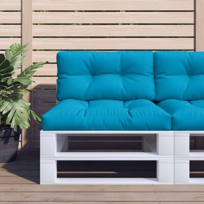 vidaXL Cojín para paleta - Tela azul - 80 x 80 x 12 cm - Pallet Cushion vidaXL Cojín para paleta - Tela azul - 80 x 80 x 12 cm - Pallet Cushion