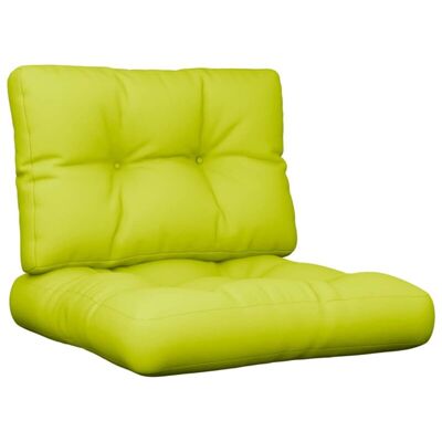 vidaXL Cojín para paleta 2 pcs. Tela verde brillante - Pallet cushion vidaXL Cojín para paleta 2 pcs. Tela verde brillante - Pallet cushion
