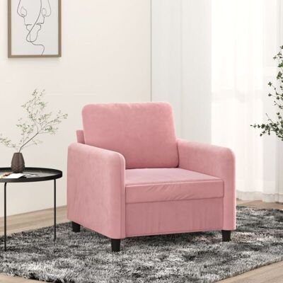Sillón De Terciopelo Rosa 60 Cm Vidaxl Sillón De Terciopelo Rosa 60 Cm Vidaxl