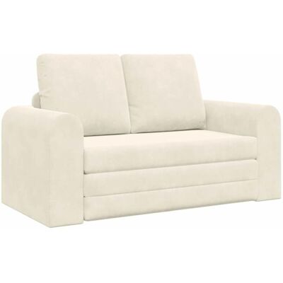 Sofá Cama Crema 148 X 71 X 83 Cm Terciopelo Vidaxl Sofá Cama Crema 148 X 71 X 83 Cm Terciopelo Vidaxl