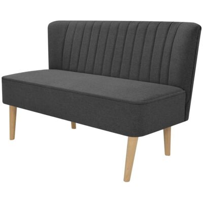 Sofá De Tela Gris Oscuro 117x55,5x77 Cm Vidaxl Sofá De Tela Gris Oscuro 117x55,5x77 Cm Vidaxl