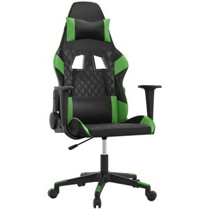 vidaXL Silla de Juego Negra y Verde - Silla de Gaming vidaXL Silla de Juego Negra y Verde - Silla de Gaming