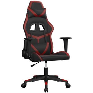 Silla Gaming con Masaje - Negro y Rojo Vino Silla Gaming con Masaje - Negro y Rojo Vino