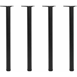 Vidaxl - Patas De Mesa Ajustables En 4 Alturas Negro 870 Mm Vidaxl - Patas De Mesa Ajustables En 4 Alturas Negro 870 Mm