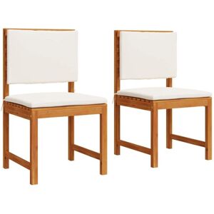 vidaXL Madera Maciza Poliéster Medio Removible Crema - Conjunto de Jardín Exteriores vidaXL Madera Maciza Poliéster Medio Removible Crema - Conjunto de Jardín Exteriores