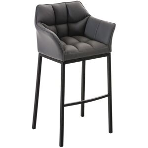 Clp - Taburete De Bar Damaso Con Base De 4 Pies Gris Negro Clp - Taburete De Bar Damaso Con Base De 4 Pies Gris Negro