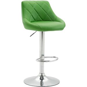 Clp - Taburete De Bar Lazio Verde Cromado Clp - Taburete De Bar Lazio Verde Cromado