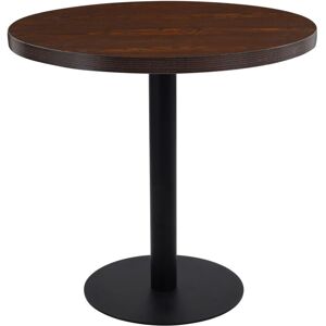 Mesa De Bistró Mdf Marrón Oscuro 80 Cm Vidaxl Mesa De Bistró Mdf Marrón Oscuro 80 Cm Vidaxl