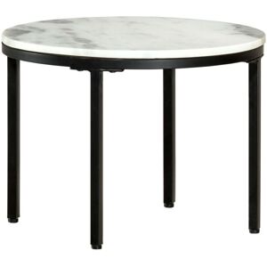 Mesa de centro de mármol blanco y negro vidaXL - Ø50 cm - Mesa de centro Mesa de centro de mármol blanco y negro vidaXL - Ø50 cm - Mesa de centro