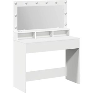 vidaXL Blanco MDF 100 x 41 x 135 cm Escritorio de belleza - Escritorio de belleza vidaXL Blanco MDF 100 x 41 x 135 cm Escritorio de belleza - Escritorio de belleza