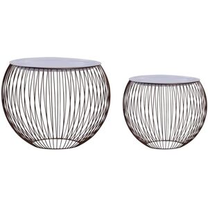 VIDAXL Tablas Centrales De 2 Pcs Dorados VIDAXL Tablas Centrales De 2 Pcs Dorados