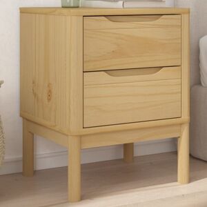 vidaXL Mesita de Noche Color Vela Marrón - Mesita & Madera de Pino Maciza vidaXL Mesita de Noche Color Vela Marrón - Mesita & Madera de Pino Maciza
