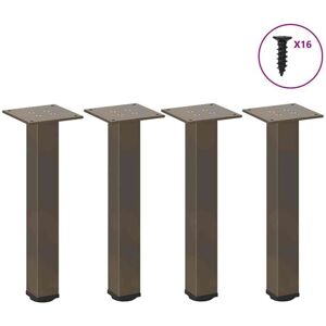 Vidaxl - Patas Para Mesa De Centro 4 Unidades Acero Natural 30-32 Cm Acero Vidaxl - Patas Para Mesa De Centro 4 Unidades Acero Natural 30-32 Cm Acero