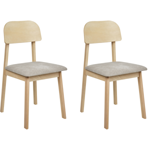 Beliani - Conjunto de 2 Sillas de Comedor - Estilo Retro Beliani - Conjunto de 2 Sillas de Comedor - Estilo Retro