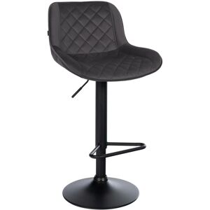 Taburete de bar de terciopelo negro CLP Kasson Taburete de bar de terciopelo negro CLP Kasson