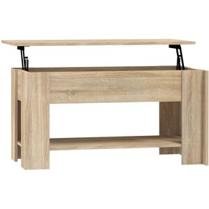 Vidaxl - Mesa De Centro Madera De Ingeniería Roble Sonoma 101x49x52 Cm Vidaxl - Mesa De Centro Madera De Ingeniería Roble Sonoma 101x49x52 Cm