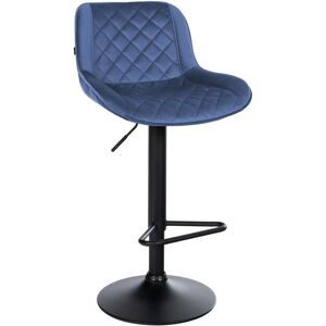 Taburete de bar azul terciopelo Kasson de CLP Taburete de bar azul terciopelo Kasson de CLP