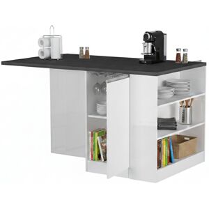 DMORA - Isla de cocina osvaldo - 160x90 cm - Isla de cocina DMORA - Isla de cocina osvaldo - 160x90 cm - Isla de cocina