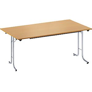 Certeo - Mesa Plegable Con Bordes Redondeados Armazón De Tubo Redondo Certeo - Mesa Plegable Con Bordes Redondeados Armazón De Tubo Redondo