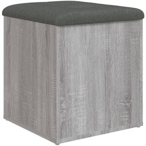 Vidaxl - Banco Con Almacenaje Madera Ingeniería Gris Sonoma 42x42x45 Cm Vidaxl - Banco Con Almacenaje Madera Ingeniería Gris Sonoma 42x42x45 Cm