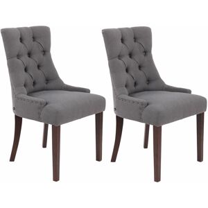 Clp - Set De 2 Sillas De Comedor Aberdeen Antiguo Gris Oscuro Clp - Set De 2 Sillas De Comedor Aberdeen Antiguo Gris Oscuro