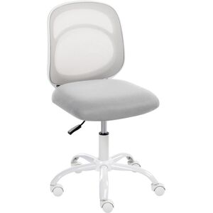BELIANI Silla Giratoria De Escritorio Elegante Tapizado De Tela Base De Hierro Oficina En Casa Habitación Infantil Altura Ajustable Sin Reposabrazos Gris Claro Blissful BELIANI Silla Giratoria De Escritorio Elegante Tapizado De Tela Base De Hierro Oficina En Casa Habitación Infantil Altura Ajustable Sin Reposabrazos Gris Claro Blissful
