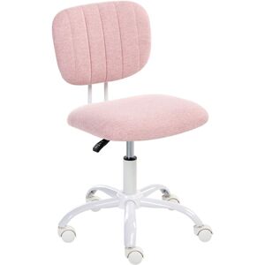 BELIANI Silla Giratoria De Escritorio Elegante Tapizado De Tela Estructura De Hierro Oficina En Casa Habitación Infantil Altura Ajustable Sin Reposabrazos Rosa Bubbly BELIANI Silla Giratoria De Escritorio Elegante Tapizado De Tela Estructura De Hierro Oficina En Casa Habitación Infantil Altura Ajustable Sin Reposabrazos Rosa Bubbly