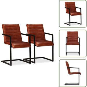 Sillas De Cocina - Vidaxl Sillas De Comedor 2 Unidades Cuero Sintético Marrón - Sillas De Comedor Cuero Sillas De Cocina - Vidaxl Sillas De Comedor 2 Unidades Cuero Sintético Marrón - Sillas De Comedor Cuero