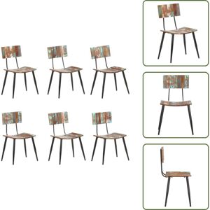 Sillas De Comedor Retro - Vidaxl Sillas De Comedor 6 Unidades Madera Maciza Reciclada - Sillas De Comedor De Madera Reciclada Sillas De Comedor Retro - Vidaxl Sillas De Comedor 6 Unidades Madera Maciza Reciclada - Sillas De Comedor De Madera Reciclada