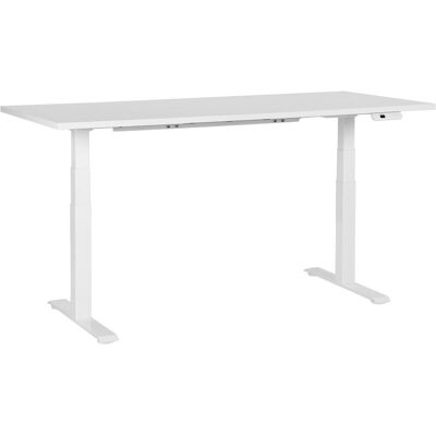 Beliani Escritorio Ajustable Eléctrico Blanco 180x80cm - Oficina Moderna Beliani Escritorio Ajustable Eléctrico Blanco 180x80cm - Oficina Moderna