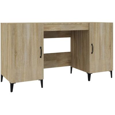 Escritorio Sonoma Roble de vidaXL - 140x50x75 cm Mesa de Oficina Escritorio Sonoma Roble de vidaXL - 140x50x75 cm Mesa de Oficina
