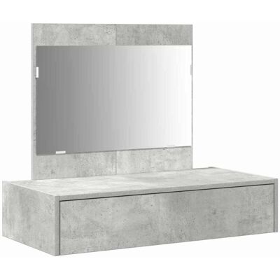 Vidaxl Mesa de Tocador Gris Concreto Montada en la Pared Vidaxl Mesa de Tocador Gris Concreto Montada en la Pared