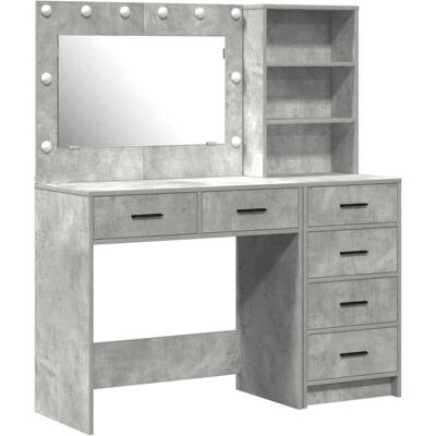 vidaXL Juego de 2 en Beton gris Beton Medio Alacena - Highboard vidaXL Juego de 2 en Beton gris Beton Medio Alacena - Highboard