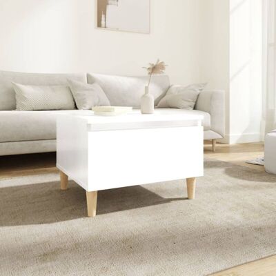 vidaXL Mesa auxiliar blanca de alto brillo - Mesa auxiliar vidaXL Mesa auxiliar blanca de alto brillo - Mesa auxiliar