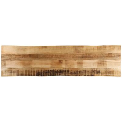 vidaXL Encimera de madera de mango maciza con borde vivo - 180x40 cm vidaXL Encimera de madera de mango maciza con borde vivo - 180x40 cm