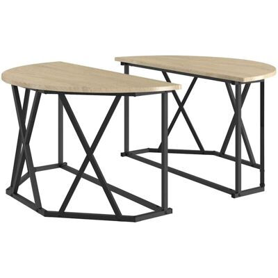 vidaXL Madera de roble Sonoma Mesa de café rectangular - Mesa de café vidaXL Madera de roble Sonoma Mesa de café rectangular - Mesa de café