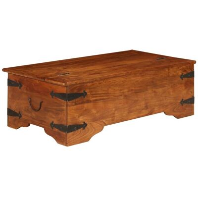 vidaXL Mesa de café de madera de acacia maciza acabado miel - Mesa de centro vidaXL Mesa de café de madera de acacia maciza acabado miel - Mesa de centro