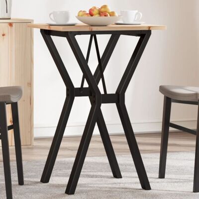 Mesa de comedor marco Y vidaXL - Madera maciza - 50x50x75 cm - Marrón Mesa de comedor marco Y vidaXL - Madera maciza - 50x50x75 cm - Marrón