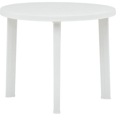 VIDAXL Nova - Mesa de jardín en plástico duradero - Blanco VIDAXL Nova - Mesa de jardín en plástico duradero - Blanco
