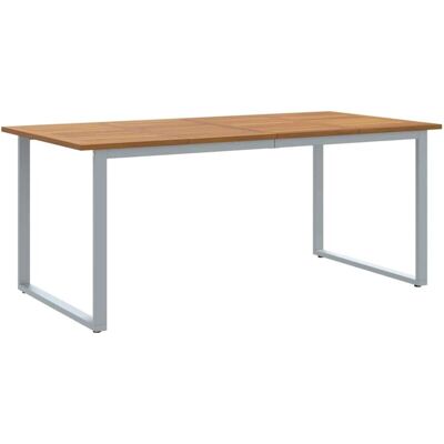 Mesa de Comedor Exterior Gris Vidaxl - 180x90x75 cm - Mesa de Exterior Mesa de Comedor Exterior Gris Vidaxl - 180x90x75 cm - Mesa de Exterior
