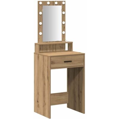vidaXL Artisan Eiche MDF, Chapado de Roble 50 x 41 x 140 cm Espejo Marrón - Mirror vidaXL Artisan Eiche MDF, Chapado de Roble 50 x 41 x 140 cm Espejo Marrón - Mirror