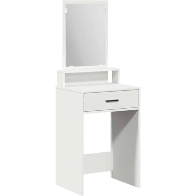 vidaXL MDF Blanco 50 x 41 x 140 cm Mesa de Maquillaje Moderna Rectangular vidaXL MDF Blanco 50 x 41 x 140 cm Mesa de Maquillaje Moderna Rectangular