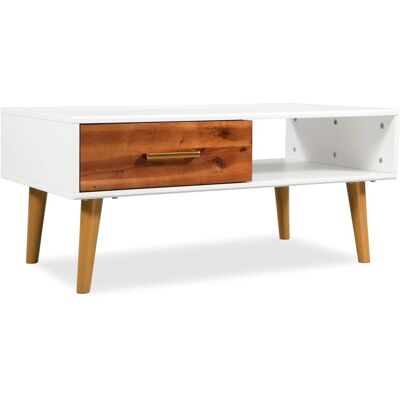 vidaXL Mesa de Centro en Madera de Acacia - Estilo Retro Moderno vidaXL Mesa de Centro en Madera de Acacia - Estilo Retro Moderno